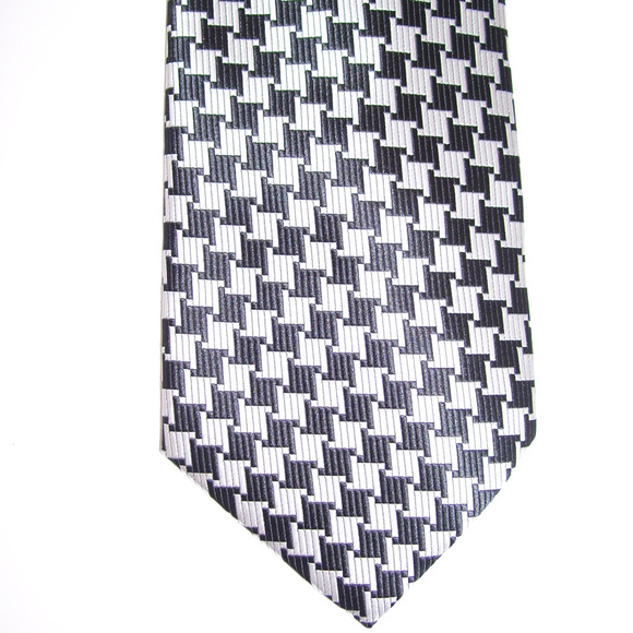 SOLD  Silver Necktie Sock Flower Hanky Cuff Link - Picture 8 of 8